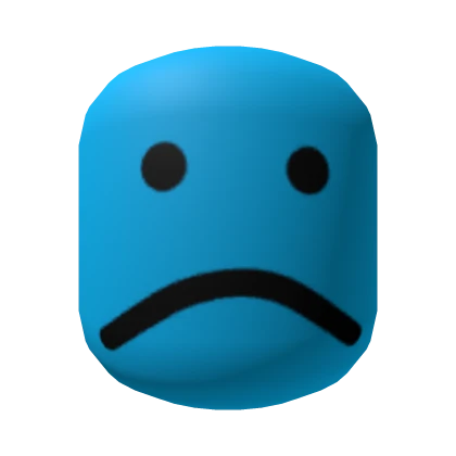 Sad Titan Head (Blue)