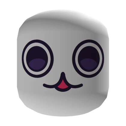 Blank Stared Cat Face [Institutional White] 