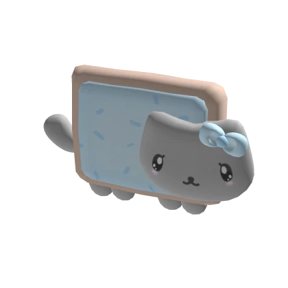 kawaii sweet breakfast cat plushie (blue)