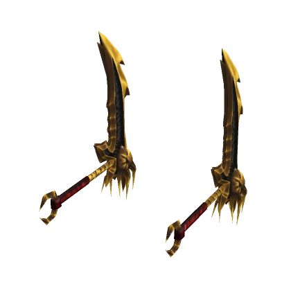 (1.0) Dual Leviathan Scythes - Gold