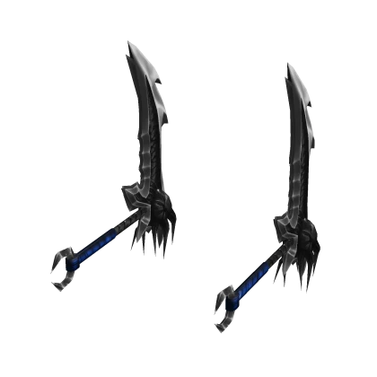 (1.0) Dual Leviathan Scythes - Silver