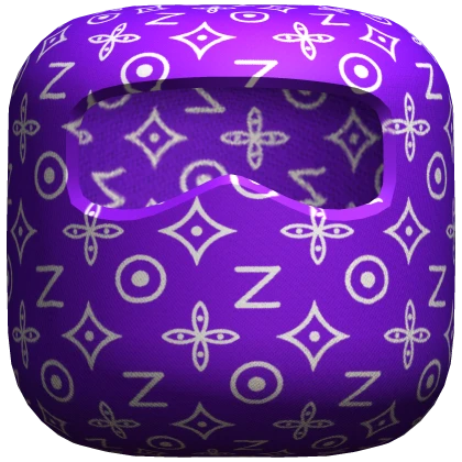Purple Designer Ski Mask