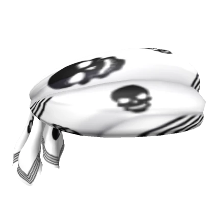 White Skull Headscarf [for hairs]