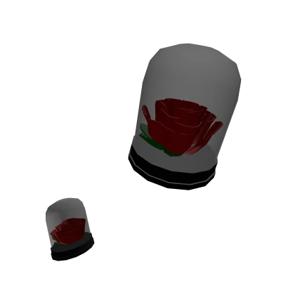 Floating roses in glass domes red