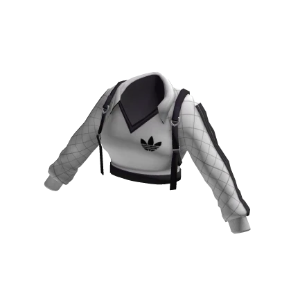 adidas White & Black Crop Sweater