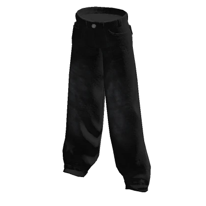 Loose Baggy Cyber Y2K Star Jeans Black