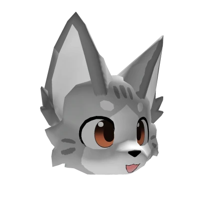 Gray Kemono Cat (Colored Eyes)