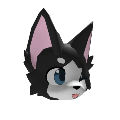 Black Kemono Cat (Colored Eyes)