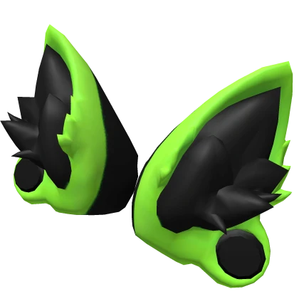 Green UV Fox Ears