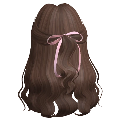 Long Waves w/ Pink Bow (Brown)