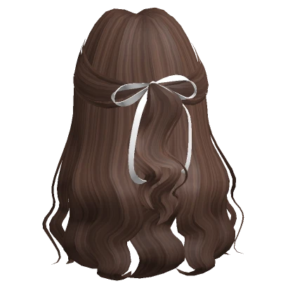 Long Waves w/ White Bow (Brown)