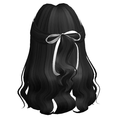 Long Waves w/ White Bow (Black)