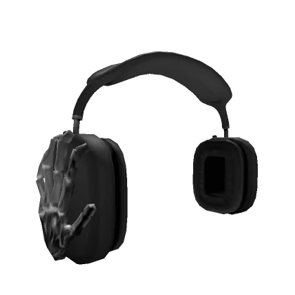 Y2K Grunge Emo Vamp Stylish Headphones black