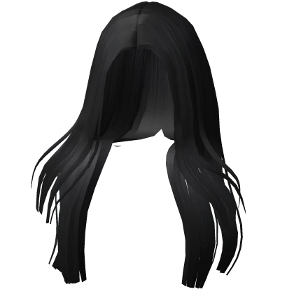 Model Blowout Straight Hair in Black