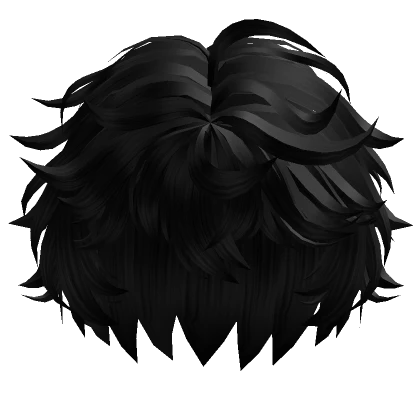 Wavy & Messy Fluffy Hair (Black)