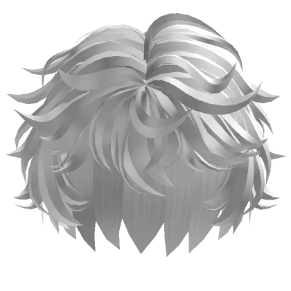 Wavy & Messy Fluffy Hair (White)