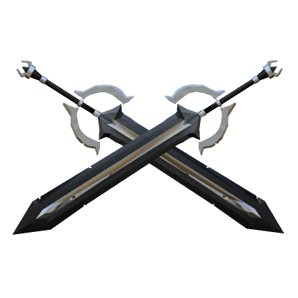 Silver Cyber Swords