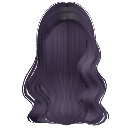 Long Stylish Voluminous Wavy Hair (Dark Purple)