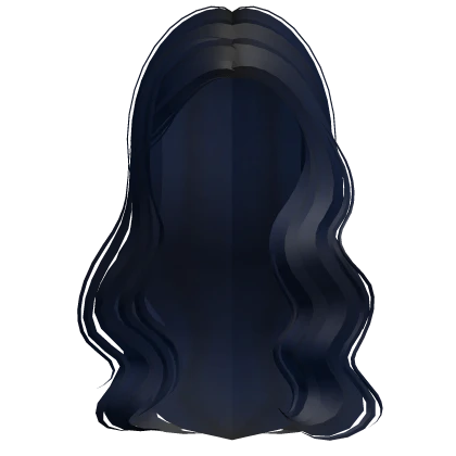 Long Stylish Voluminous Wavy Hair (Dark Blue)