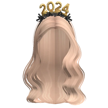 Long New Years 2024 Wavy Curly Hair (Blonde)