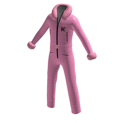 Pink Ski Suit