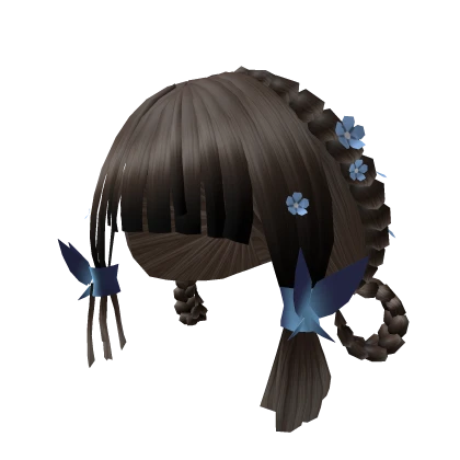 Brown Blossom Anime Hair