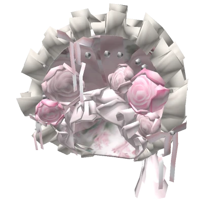 Tea party Rococo bonnet in pretty pink