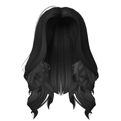 Casual Long Curls in Black