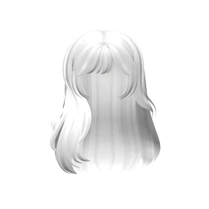 Cute Wavy Hair With Bangs (White)