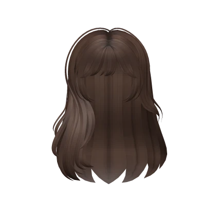 Cute Wavy Hair With Bangs (Brown)