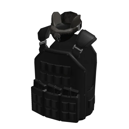 Black Stealth Special Forces Tactical War Vest