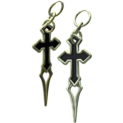 GOLD CROSS EARRINGS