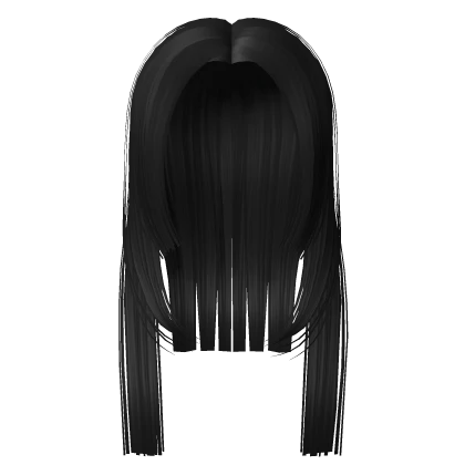 Long Hime Hair in Black