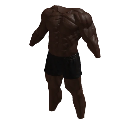 Realistic Full Body Muscle Suit - Buff Dark Brown