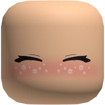 ♡ happy snowflake winter blush mask 