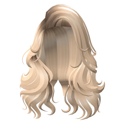 Rooted Blonde Big Curly Long Mermaid Hair