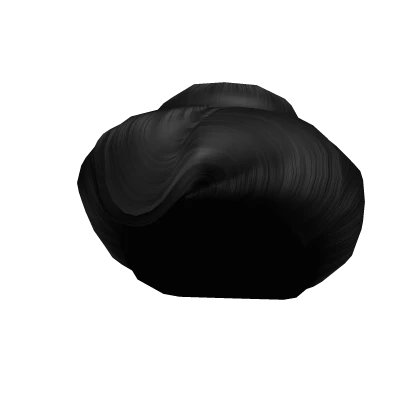 Sleek Edwardian Bun Updo in Black