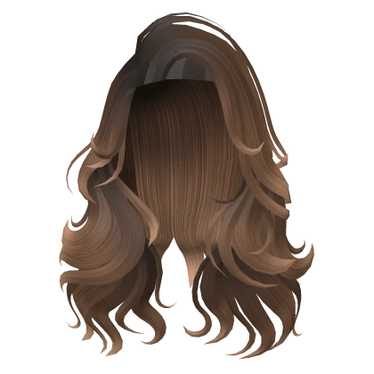 Light Brunette Brown Big Curly Long Mermaid Hair