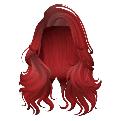 Ariel Red Big Curly Long Mermaid Hair