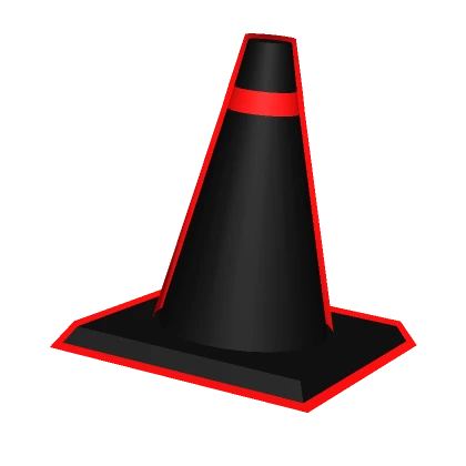 Red Neon Void Traffic Cone