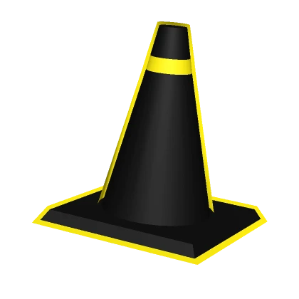 Yellow Neon Void Traffic Cone