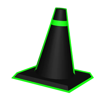 Green Neon Void Traffic Cone