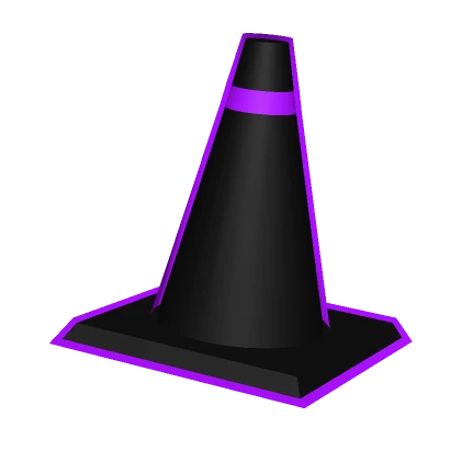 Purple Neon Void Traffic Cone