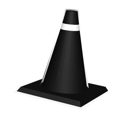 White Neon Void Traffic Cone