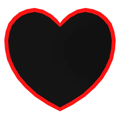 Evil Red and Black Heart