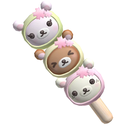 ♡ kawaii cherry blossom bear dango