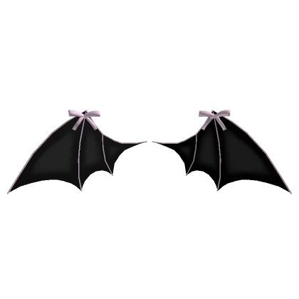 ɞ | cute pink devil bow wings