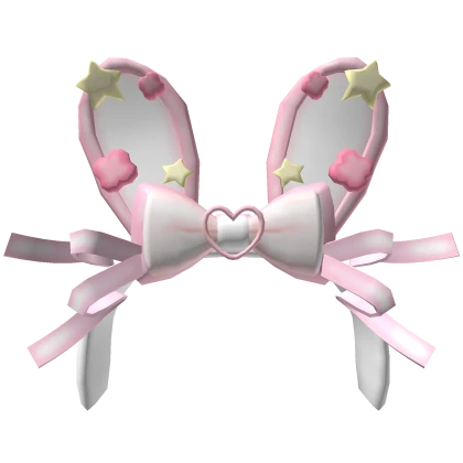Popstar Kawaii Pink Bunny Headband 