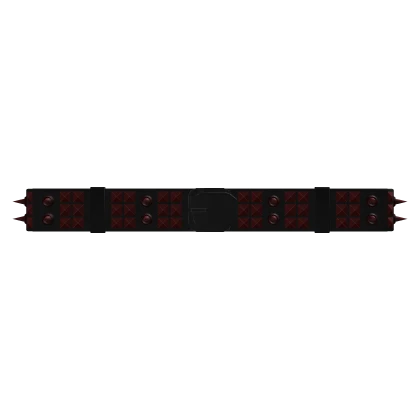 Studded Spikey Belt Red 1.0