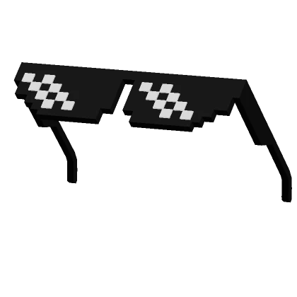 raised pixel meme sunglasses